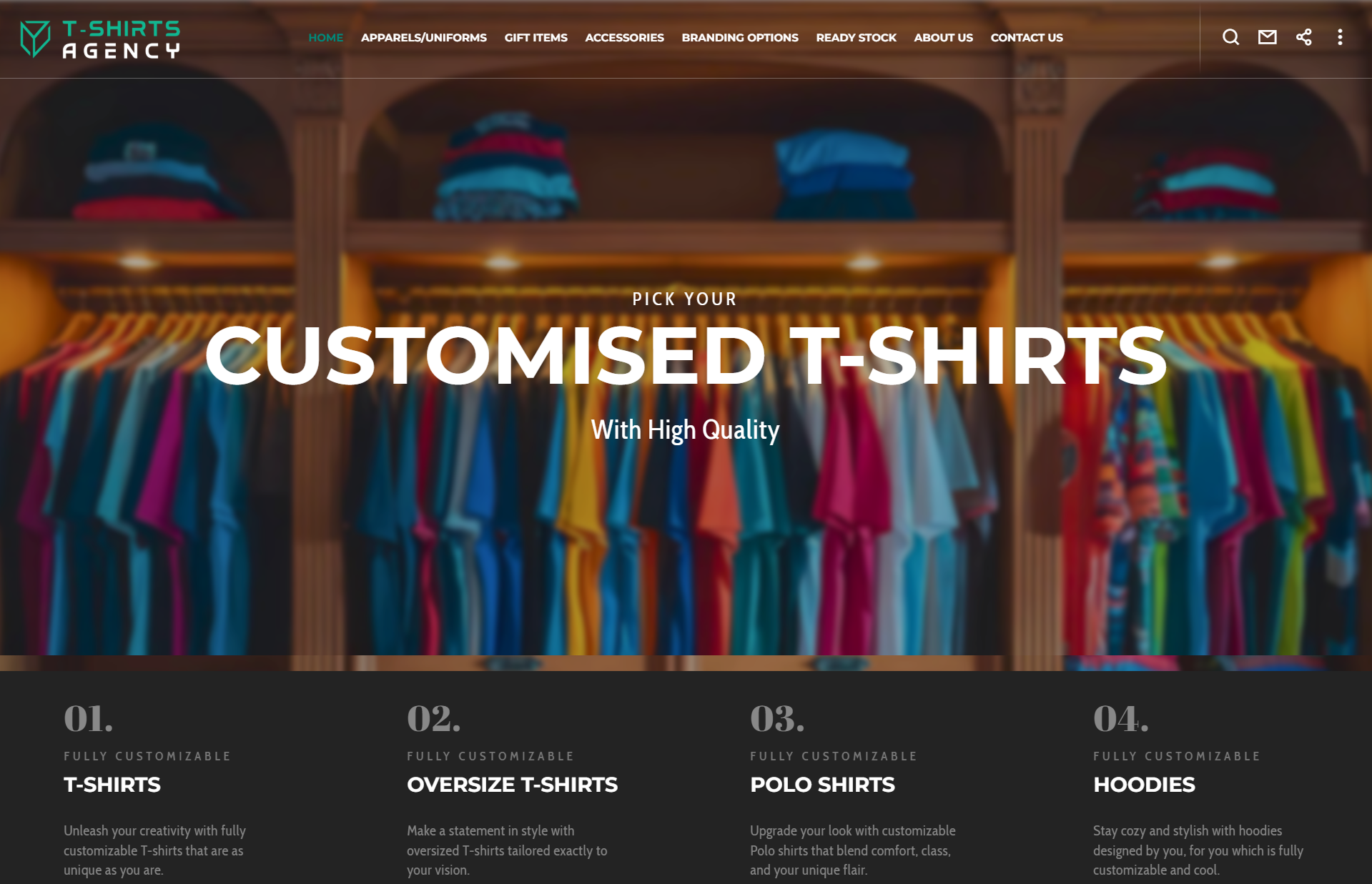 T-Shirts Agency – Homepage