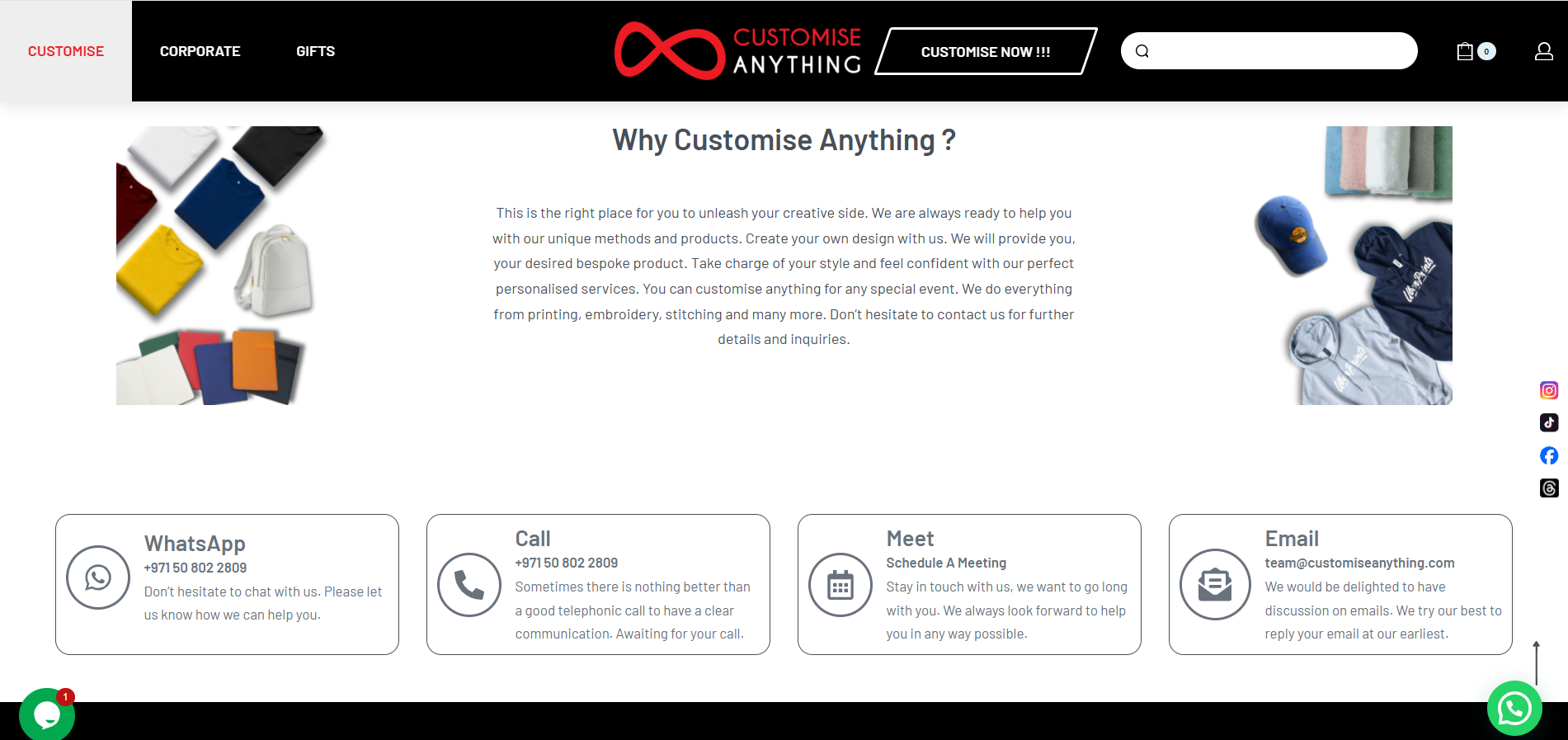 Customise Anything – Design editor
