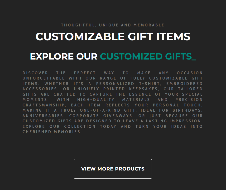 T-Shirts Agency – Branding Options