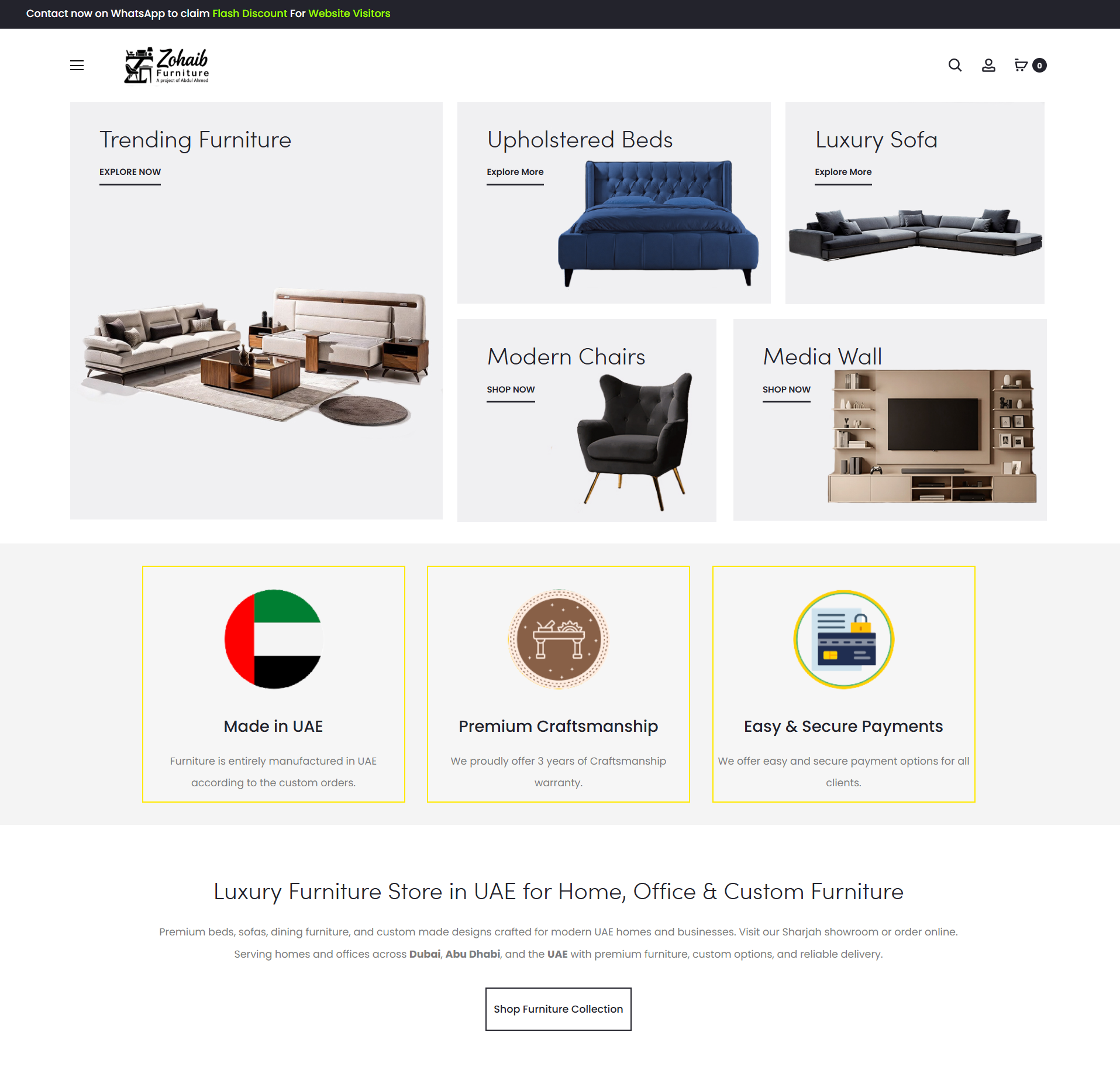 Zohaib Furniture – Homepage